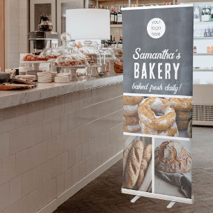 Bakery Pastry Shop Vintage Look Business Logo Sign