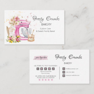 Bakery Pastry Sweets Cupcakes Business Card