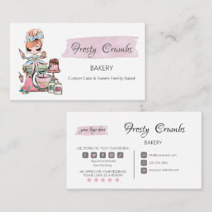 Bakery Pastry Sweets Cupcakes Business Card