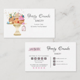Bakery Pastry Sweets Cupcakes   Business Card