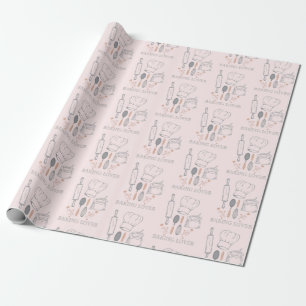 bakery pattern  wrapping paper