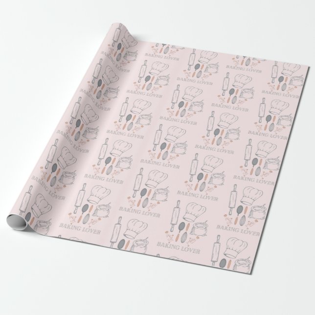 bakery pattern  wrapping paper (Unrolled)