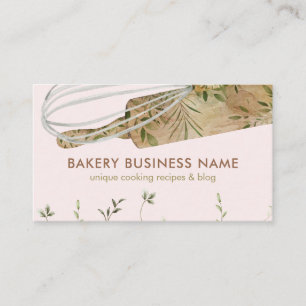 Bakery Pink Qr Pastry Chef Catering Cake Maker Business Card