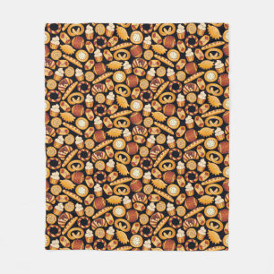 Bakery products fleece blanket