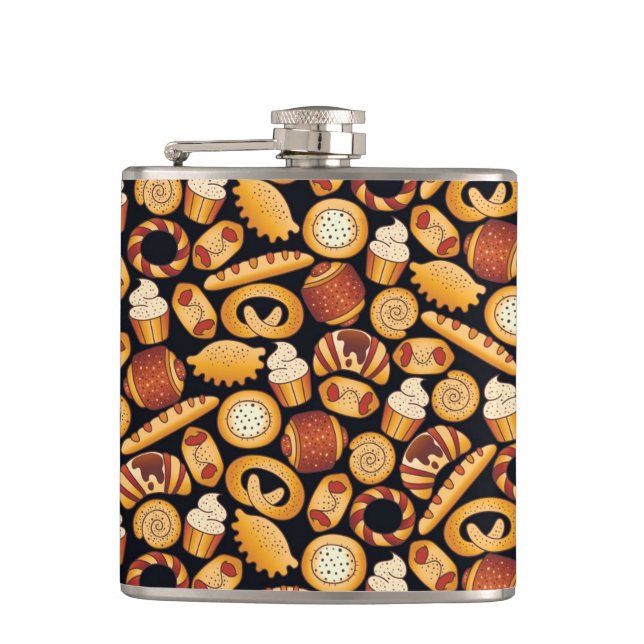 Bakery products hip flask (Front)