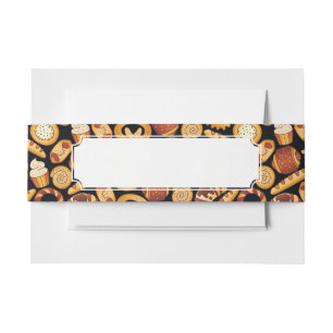 Bakery products invitation belly band