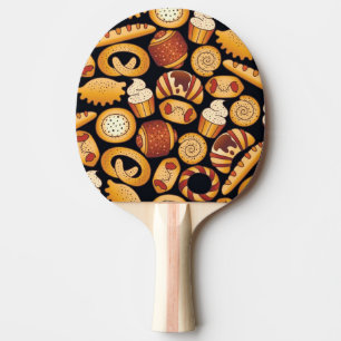 Bakery products ping pong paddle