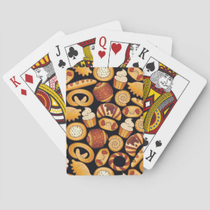Bakery products playing cards