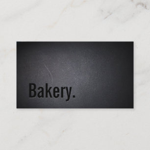 Bakery Professional Dark Minimalist Business Card