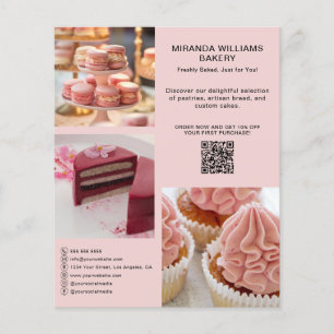 Bakery Promotional Photo Social Media QR Flyer