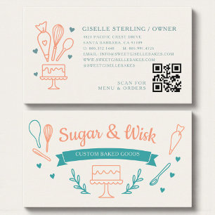 Bakery QR Code Business Card