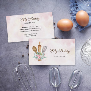Bakery Rolling Pin Logo Business Card