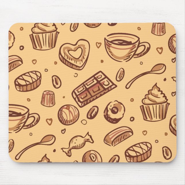 Bakery seamless pattern mouse mat (Front)
