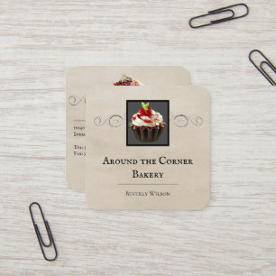 Bakery Shop   Beige Business Card
