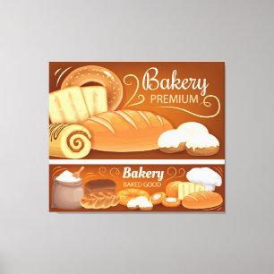 Bakery shop canvas print