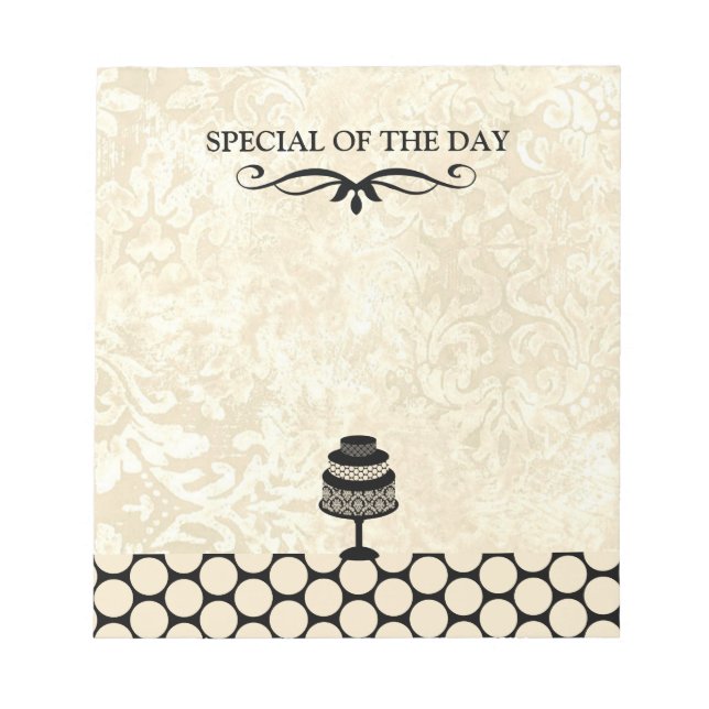 Bakery Special of the Day Tear-Away Page Notepad (Front)