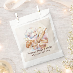 Bakery Store Pastry Chef Dessert Sweets Cake Baker Favour Bags