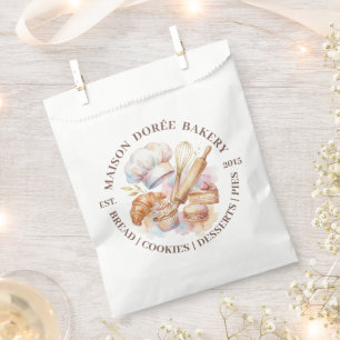 Bakery Store Pastry Chef Dessert Sweets Cake Baker Favour Bags