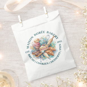 Bakery Store Pastry Chef Dessert Sweets Cake Baker Favour Bags