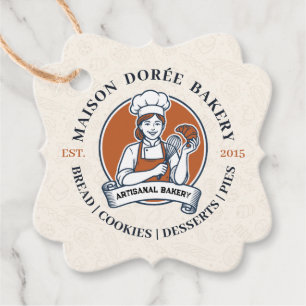 Bakery Store Pastry Chef Dessert Sweets Cake Baker Favour Tags
