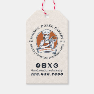 Bakery Store Pastry Chef Dessert Sweets Cake Baker Gift Tags