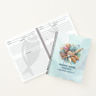 Bakery Store Pastry Chef Dessert Sweets Cake Baker Notebook
