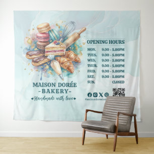 Bakery Store Pastry Chef Dessert Sweets Cake Baker Tapestry