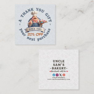 Bakery Store Pastry Chef Desserts Sweets Cake Shop Discount Card