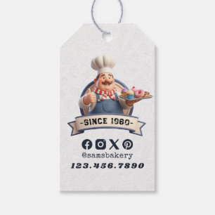 Bakery Store Pastry Chef Desserts Sweets Cake Shop Gift Tags