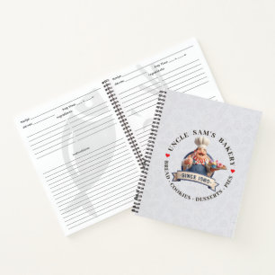 Bakery Store Pastry Chef Desserts Sweets Cake Shop Notebook