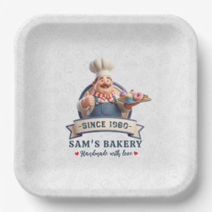 Bakery Store Pastry Chef Desserts Sweets Cake Shop Paper Plate