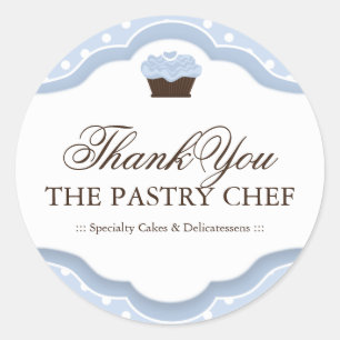 Bakery Thank You Stickers