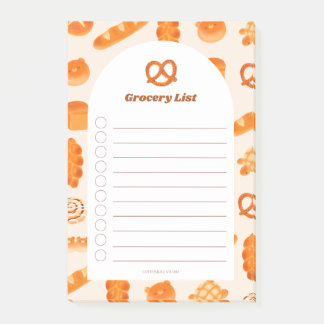Bakery Theme Notepad with Cute Japanese Breads  