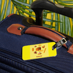 Bakery Themed Bread Pastries and Sweets Luggage Tag