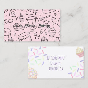 Bakery themes business card