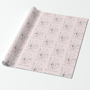 bakery tools pattern wrapping paper
