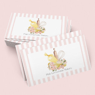 Bakery Utensils Bouquet Business Card