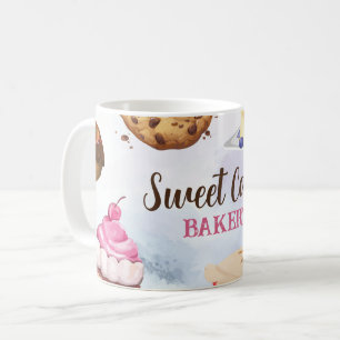 Bakery Watercolour Cupcakes Cakes Cookies Coffee Mug