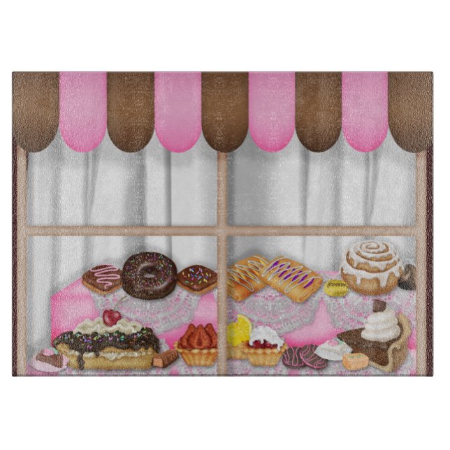 Bakery Window glass cutting board (Front)