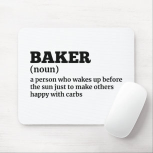 Bakery Worker Funny Job Definition Mouse Pad