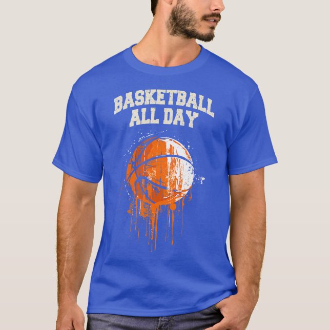 Baketball All Day T-Shirt (Front)