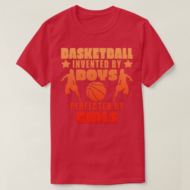 Baketball Girls Gift T-Shirt (Design Front)