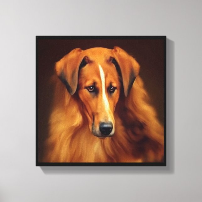 Bakharwal Dog - Dog Portrait Canvas Print (Front)