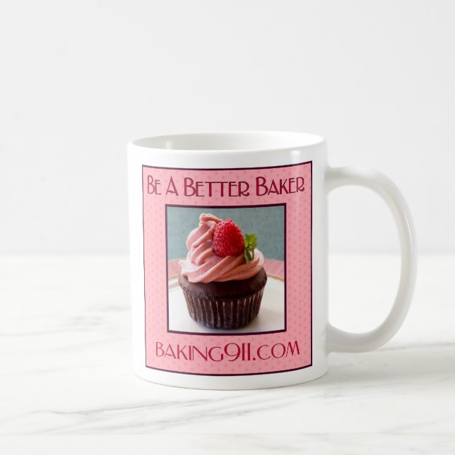 Baking911 White Cupcake Mug (Right)