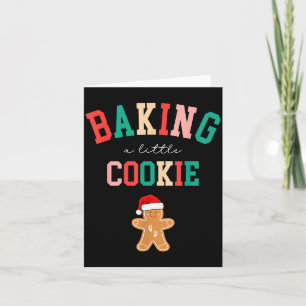 Baking A Little Cookie Cute Christmas Pregnancy An Card