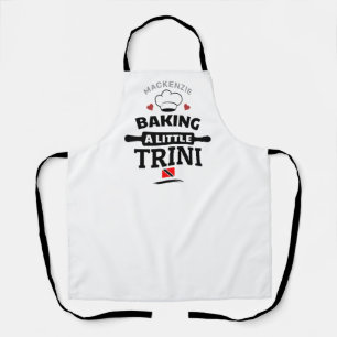 Baking a Little Trini Pregnancy Gift Apron