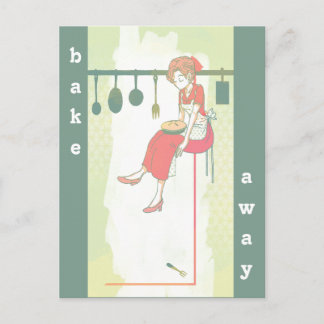 Baking a Pie Postcard