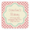 Baking and Bakery Boutique Stickers, Pink Gingham