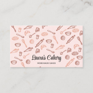 Baking and Cooking Utensil Bakery Business Card