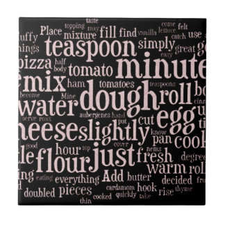 Baking and Culinary Words Tile